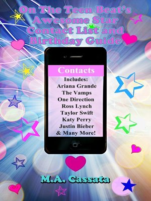cover image of On the Teen Beat's Awesome Star Contact List and Birthday Guide